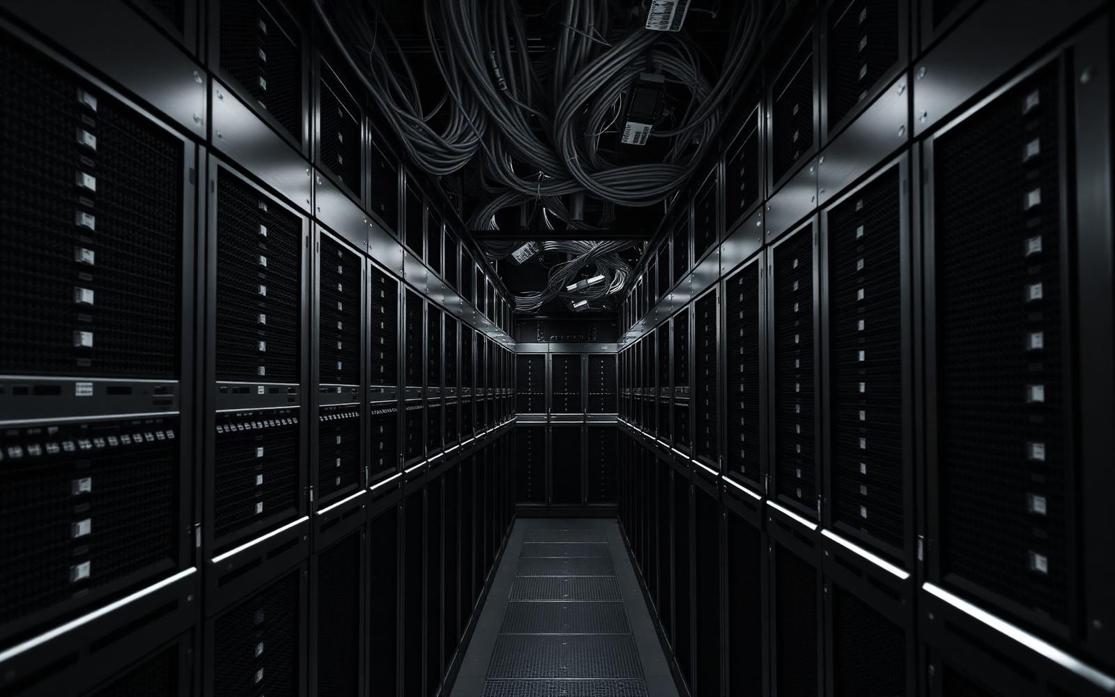 Structured rows of modern computing infrastructure