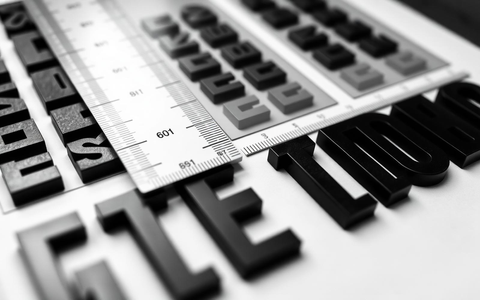 Physical typography and precision layout tools